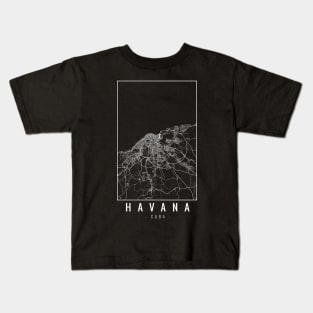 Havana Cuba Minimalist Map Kids T-Shirt